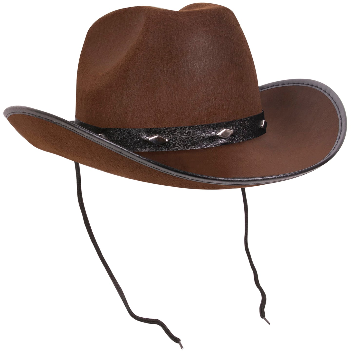 Kangaroo Brown Cowboy Hat for Men & Women - Western Accessory Felt Hats with Pull-On Closure for Costume Parties, Cosplay, Brown Cowboy Hat for Country Fashion