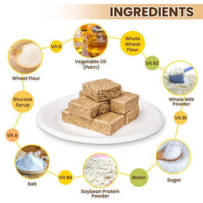 Emergency Food Ration Bars 1 Pack, Original Flavor Survival Tabs Supply for Outdoor Camping Emergency Snowstorm Earthquake Disaster Preparedness Kit with 20 years Long Self Life, 250g/bar