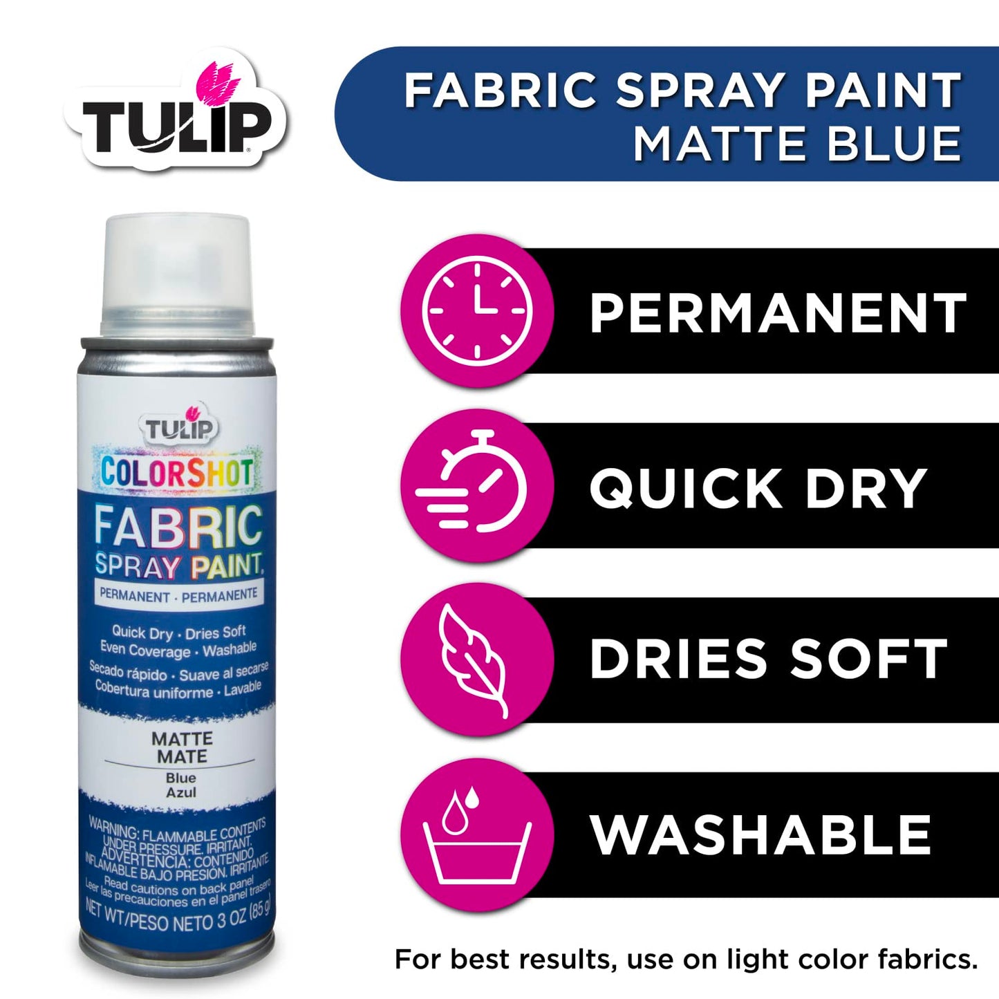 Tulip ColorShot Instant Spray Fabric Color 3oz. Blue