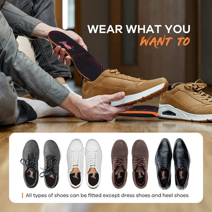 FEELLIFE Plantar Fasciitis Relief Shoe Insoles [1-Pair], Arch Support Insoles, Running Athletic Gel Shoe Inserts, Orthotic Inserts for Arch Pain [Trim to Fit: Men 8-12/Women 9-13]