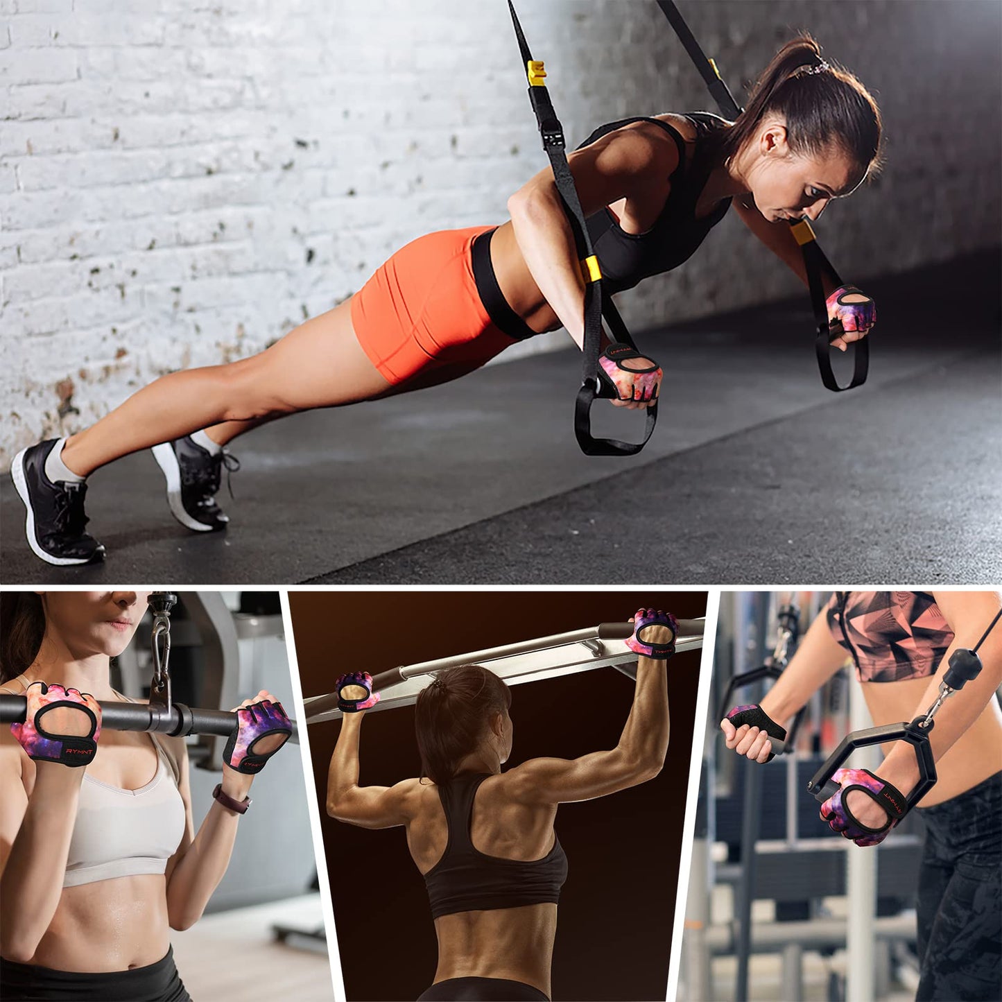 Minimal Weight Lifting Gloves,Short Micro Workout Gloves Grip Pads with Full Palm Protection & Extra Grip for Men Women Weightlifting,Gym,Exercise Training