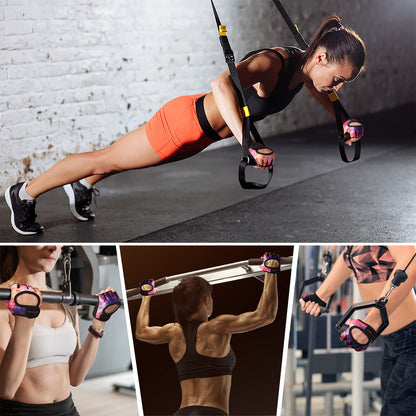 Minimal Weight Lifting Gloves,Short Micro Workout Gloves Grip Pads with Full Palm Protection & Extra Grip for Men Women Weightlifting,Gym,Exercise Training