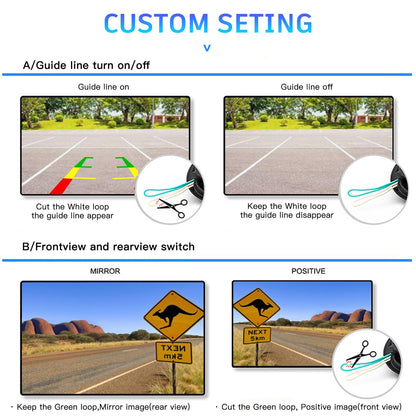 Kairiyard Backup Camera, HD Reverse Rear View Camera 170° Wide View Angel Waterproof Back up Camera Systems for Cars Trucks Pickup SUVs RVs Vans