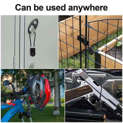 Dhiedas Fingerprint Cable Lock, 3.6'' Long Shackle Fingerprint Lock with Bluetooth APP, Smart Keyless Biometric Waterproof Outdoor Smart Padlock for Gate Fence Locker Cabinet Gym Backyard