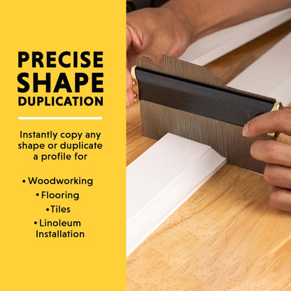 General Tools Contour Gauge 837 - 6" Angle Finder Tool for Home Improvement - Gadgets for Men