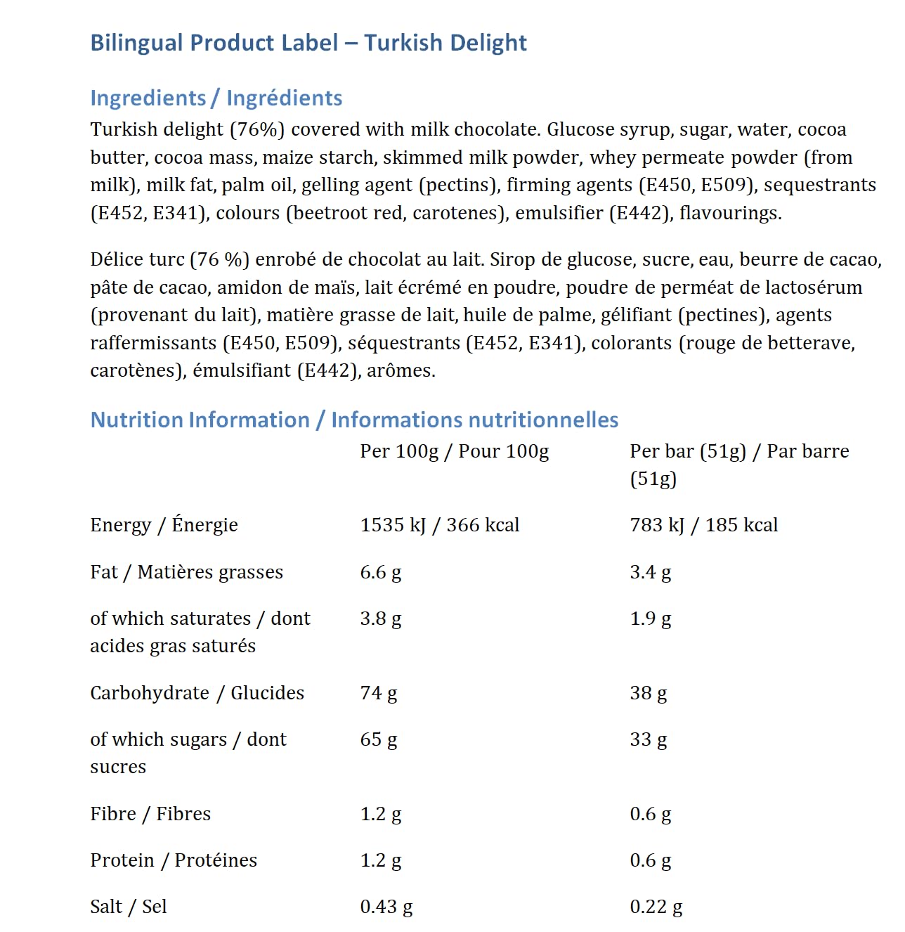 Fry's Turkish Delight British Chocolate Bar x 12