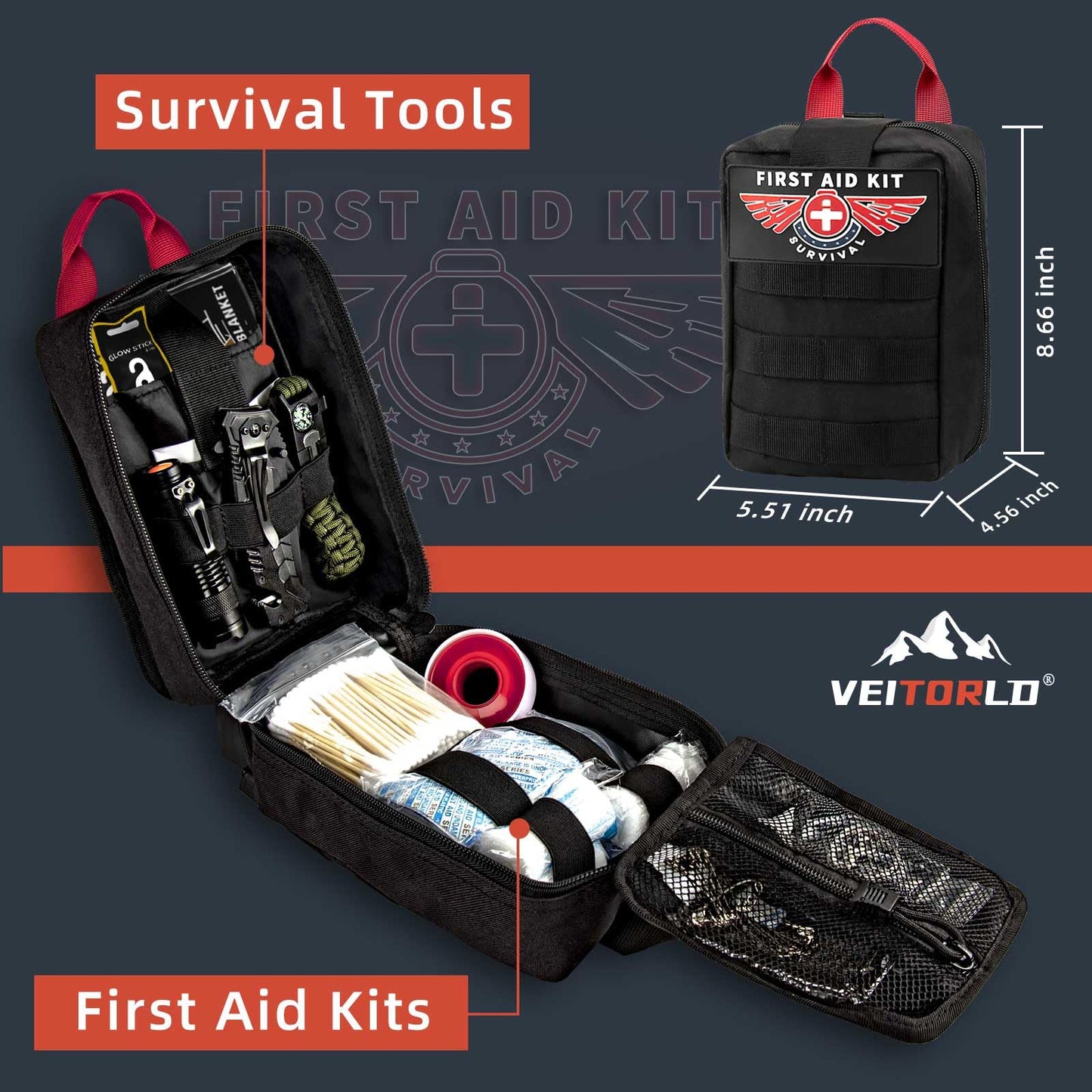 Gifts for Men Him Husband Dad Fathers Day - Survival Gear and Equipment 221 in 1, Survival Kits