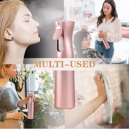 LERPOLOR Empty Spray bottles, Continuous Spray Bottle for Hair, 10 Oz Rose Gold Spray Water Bottle Fine Mist Refillable, Skin Care, Showering Pets, Plants, travel, Ironing and Cleaning