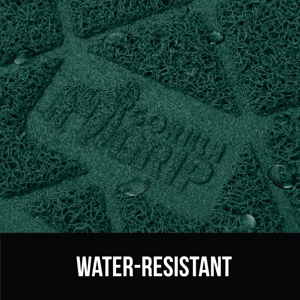 GORILLA GRIP Cat Litter Box Mat, Water Resistant, US Designed Kitty Litter Trapping Mats, Easy to Clean, Scatter Control, Less Mess and Clean Floors, Kitten Supplies for Indoor Cats 17x11 Hunter Green