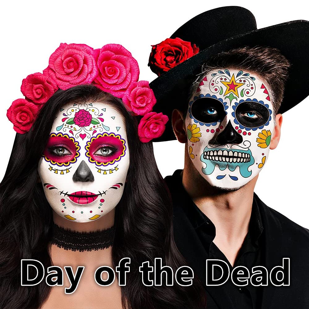 Go Ho Black and White Face Body Paint(4.74 oz),Water Based Cream White Black Face Painting Kit for SFX Cosplay Costumes Festivals Halloween Skull Zombie Skeleton Goth Vampire Makeup