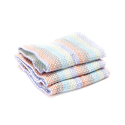 Full Circle Tidy 100% Organic Cotton Dish Cloths, Set of 3, Multicolored