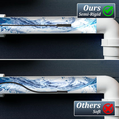 Endoscope Camera with Light, 1920P HD Borescope Camera with 8 Adjustable LED Lights, 16.4ft Semi-Rigid Snake Camera with Light, IP67 Waterproof 7.9mm Inspection Camera for iOS and Android