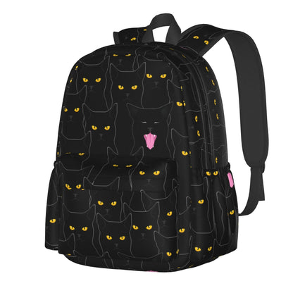famliihw Black Cat Backpack Bookbag Laptop Backpacks Multipurpose Daypack for Boys Girls School Men Women Travel Hiking