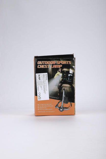 ICOCOPRO Running Light with Reflectors, 90° Adjustable LED Chest Light, Waterproof, USB Rechargeable, 500 Lumens, Running Lamp with Red Light for Running, Jogging, Fishing, Camping