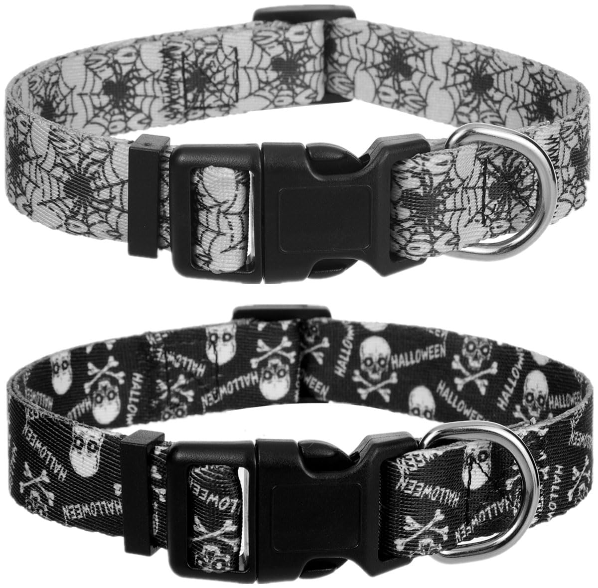 Halloween Dog Collar for Large Dogs Pack of 2, Breakaway Dog Collar for Holiday