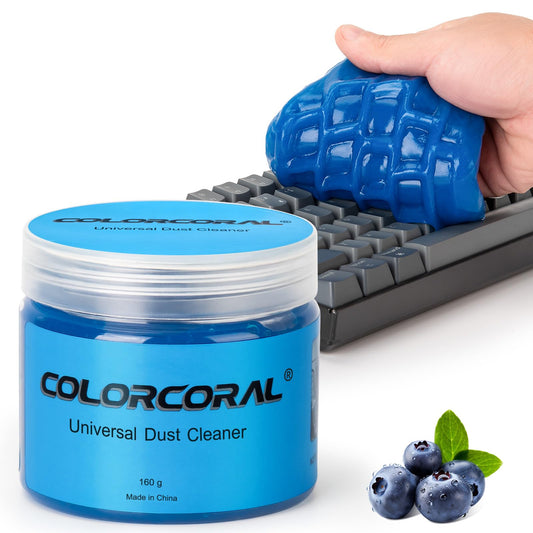 COLORCORAL Universal Cleaning Gel for Office Products Cleaning,Keyboard Cleaner Dust Cleaning Gel for Car Interior Cleaning,Car Putty Reusable Slime goo, Magic Cleaning Putty for Vehicle Vents,Laptop