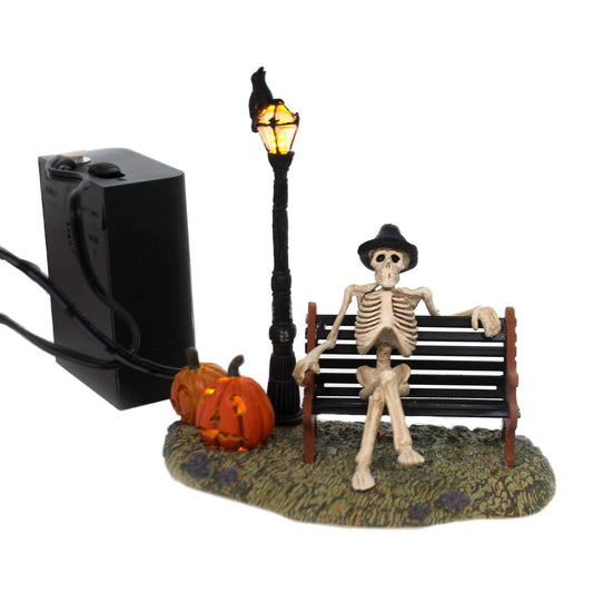 Department 56 56.53146 Accessories for Village Collections Halloween Resting My Bones Figurine, 4.75 Inch, Multicolor