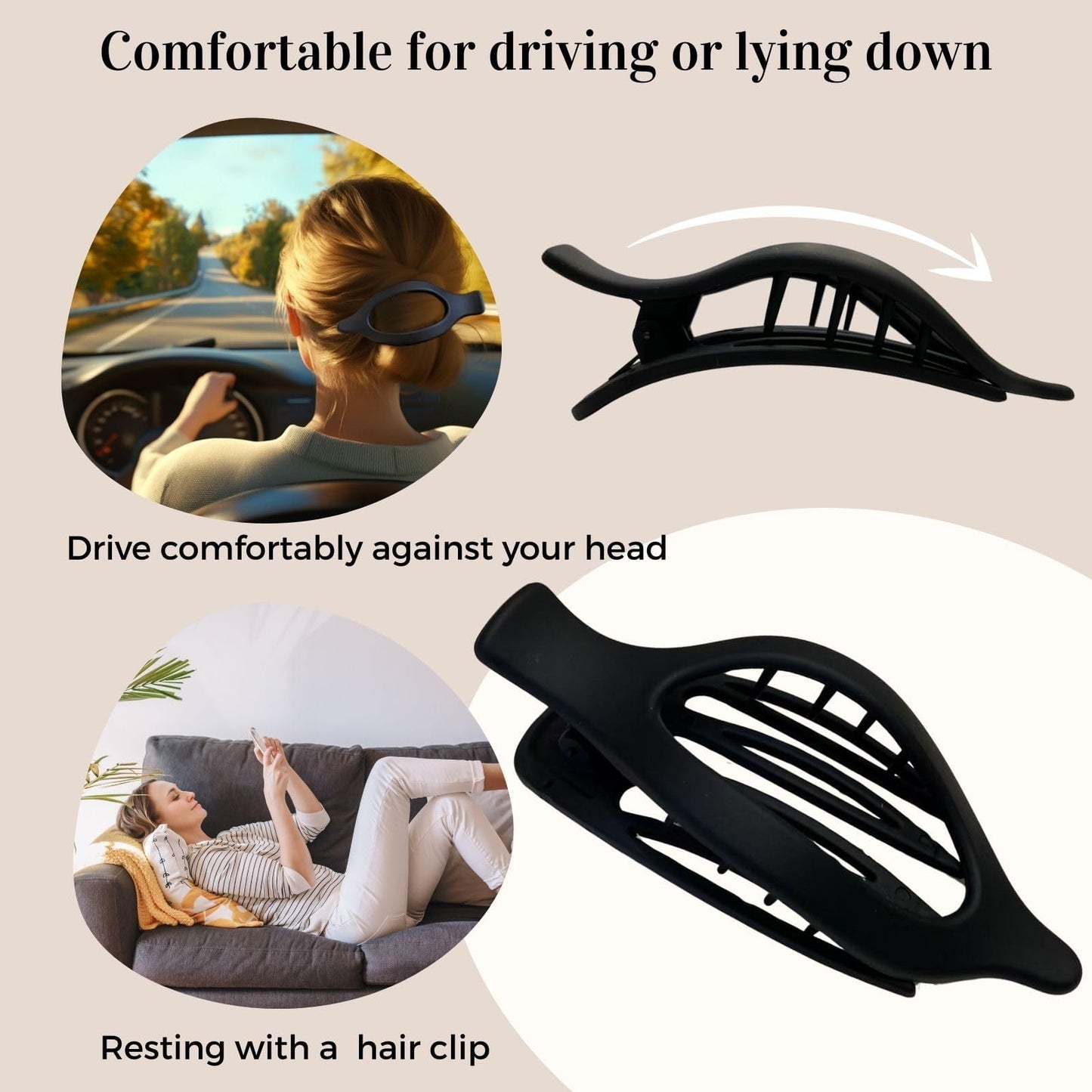 8 Pack Flat Hair Clips for Women,Matte No Crease Flat Claw Clips, Large Strong Hold Barrettes for Thick & Thin Hair, French Duckbill Styling Accessories