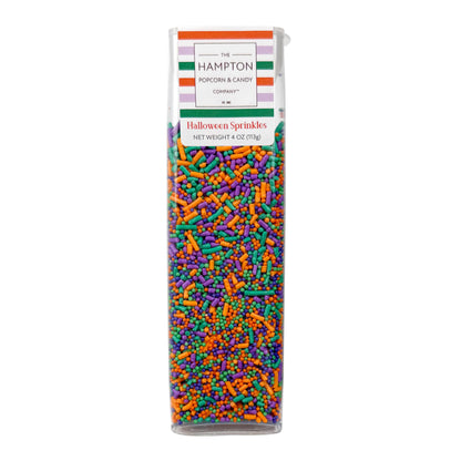 Green, Purple & Orange Sprinkles Jimmies 4 oz, Halloween Sprinkles For Baking, Ice Cream & More, The Hampton Candy Company