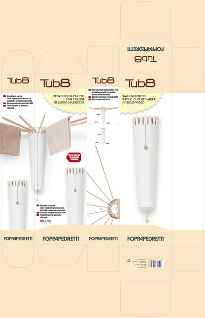 Foppapedretti Octobus Clothes Airer Wall-Mounted