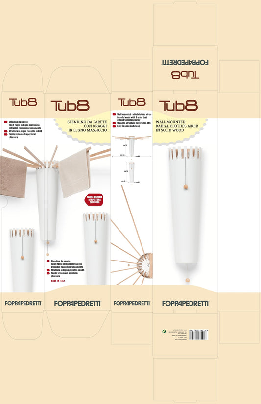 Foppapedretti Octobus Clothes Airer Wall-Mounted