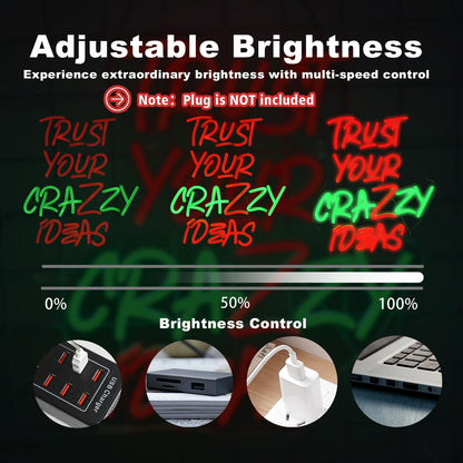 This Must Be The Place Neon Sign Warm White Letter Led Signs for Wall Decor Usb Word Light Up Signs for Bedroom Salon Man Cave Beer Home Bar Wedding Birthday Party Decor Gifts