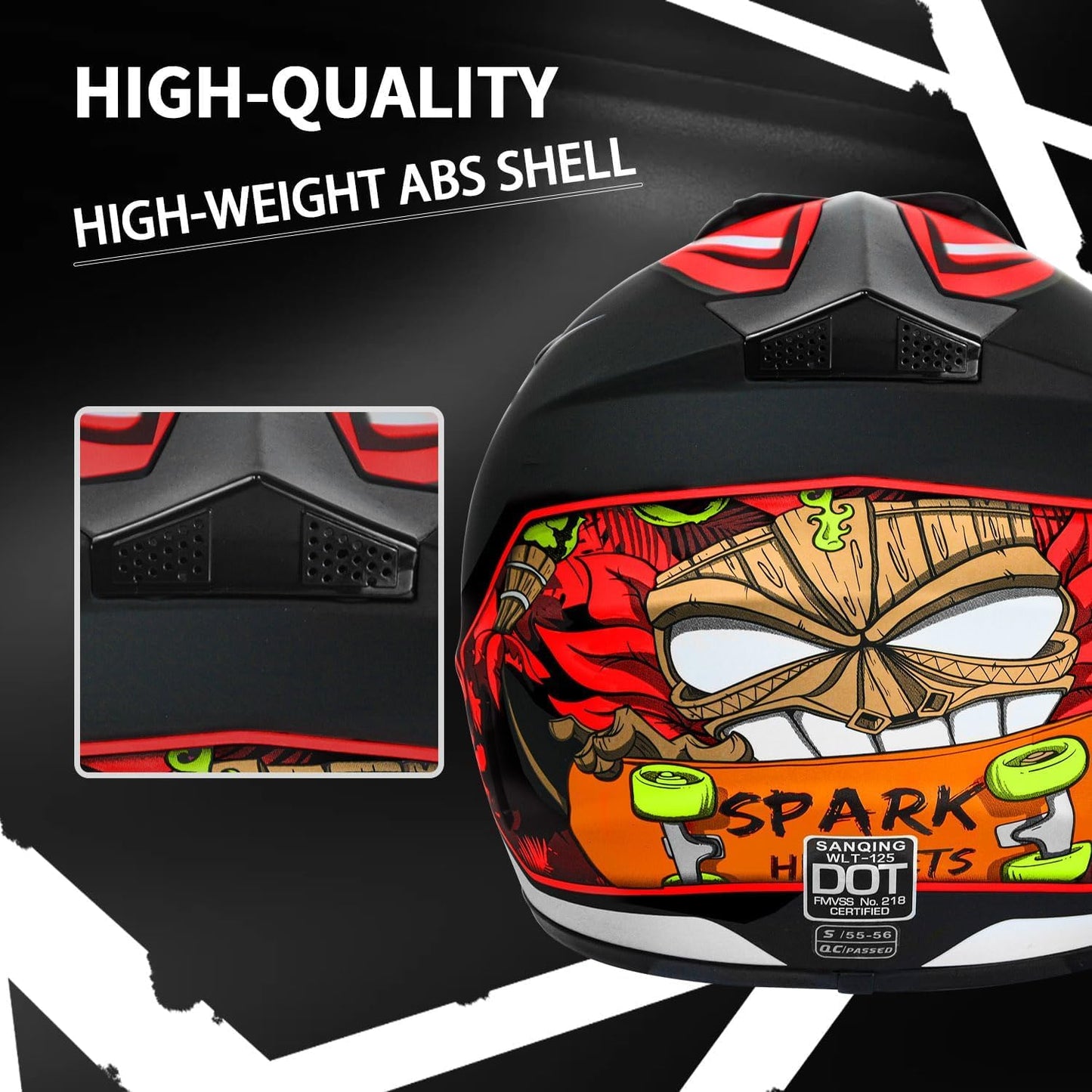 Kids Youth Off-Road Motorcycle Helmet Full Face,Goggles, Gloves & Mask Set,DOT Approved ATV BMX MX Mountain Bike Motocross Gear for Boys Girls Halloween (Red, S)