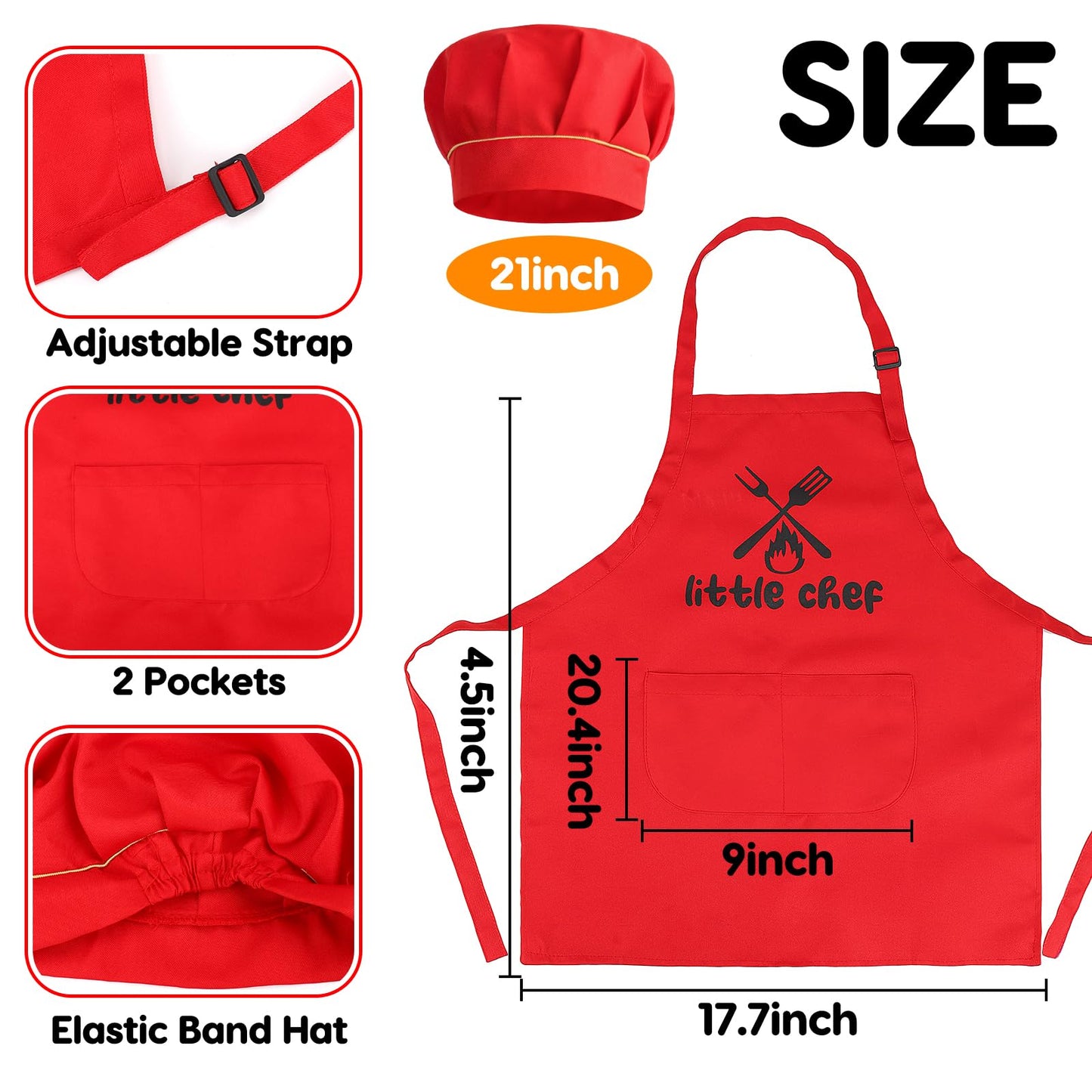 Kids Grill Playset Kitchen Toys with Apron Hat for Cooking Food Smoke Light Outdoor Pretend Play Accessories BBQ Outside Camping Barbecue Toddler Boy Toy 2 3 4 5 Year Old 4-8 Birthday Gift Valentine