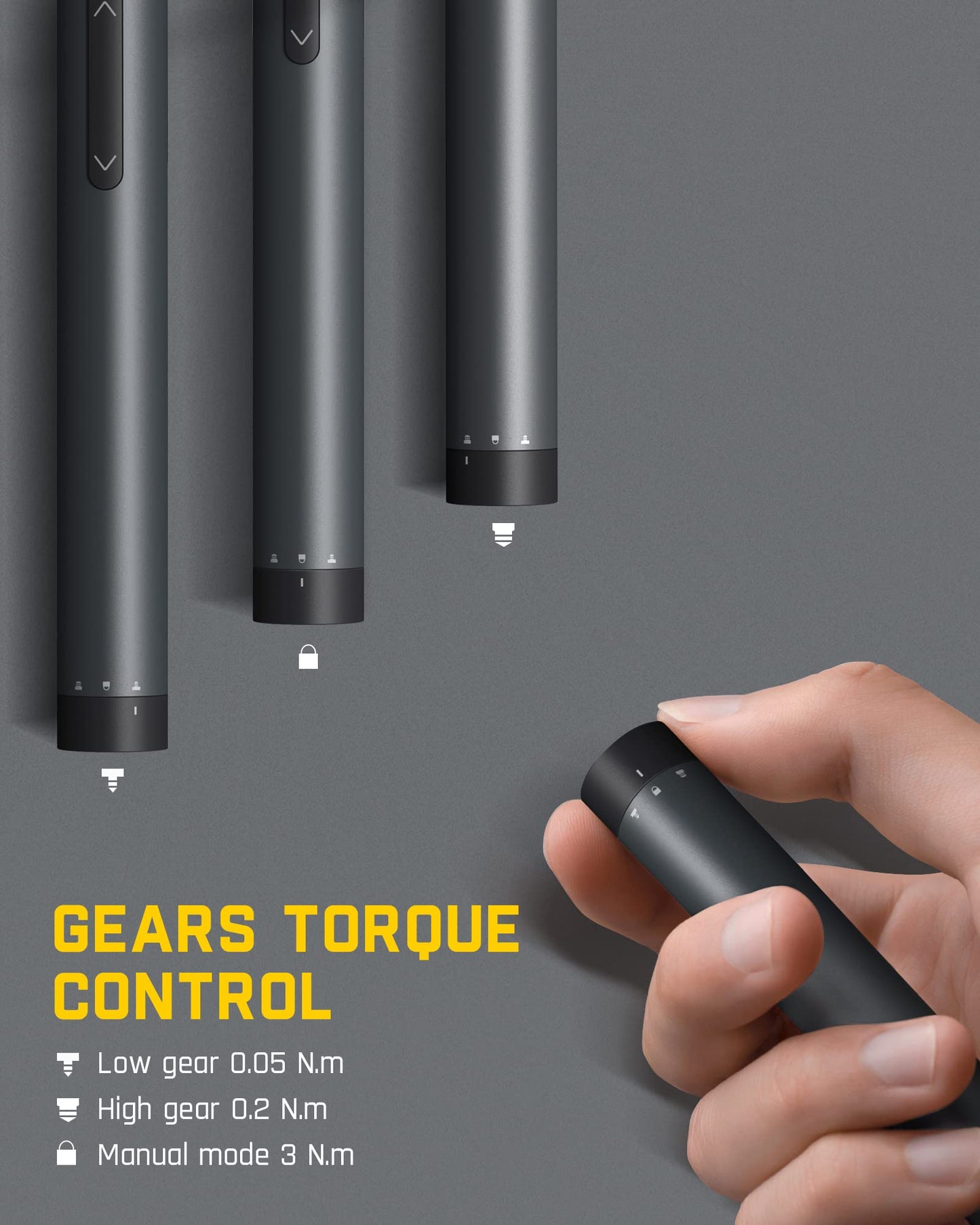 Fanttik E1 Pro 3.7V Mini Electric Screwdriver, Precision Screwdriver Set with LED Light, 24 Magnetic Bits, Max. 3 N.m, Magnetic Storage, 5/32''Hex, Repair Tool Set for Phone Camera Laptop Watch