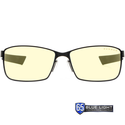 GUNNAR - Premium Gaming and Computer Glasses - Blocks 65% Blue Light - Vayper, Onyx, Amber Tint