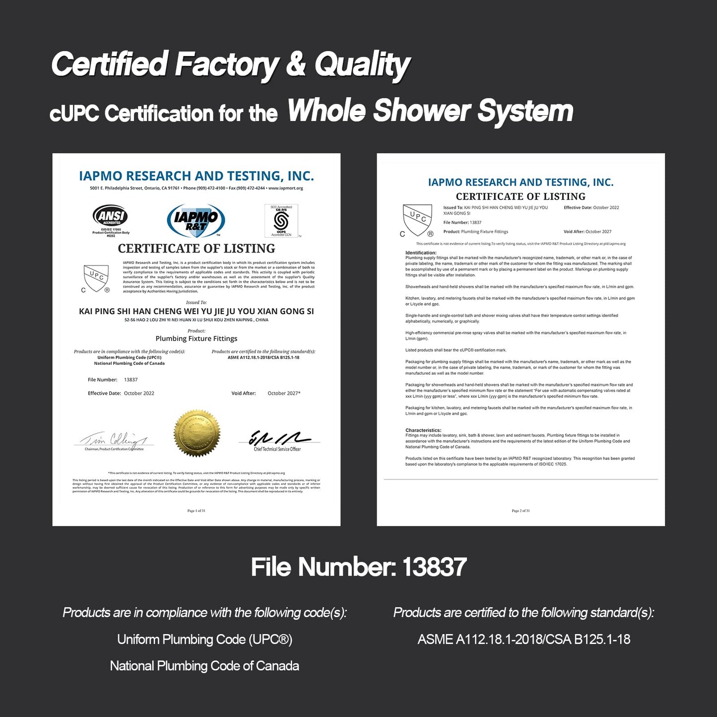 KOJOX Shower System with High Pressure 10'' Rainfall Shower Head, Handheld Shower head and Shower Faucet Trim valve, Bathroom Luxury Rain Mixer Shower Combo Set Wall Mounted Matte Black