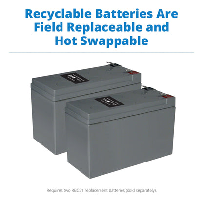 Eaton Tripp Lite series OMNI1500LCDT 1500VA UPS Battery Backup Computer Uninterruptible Power Supply Units & Surge Protector, 810W, 10 Outlets, AVR, LCD Screen, 3 Year Warranty & $250,000 Insurance