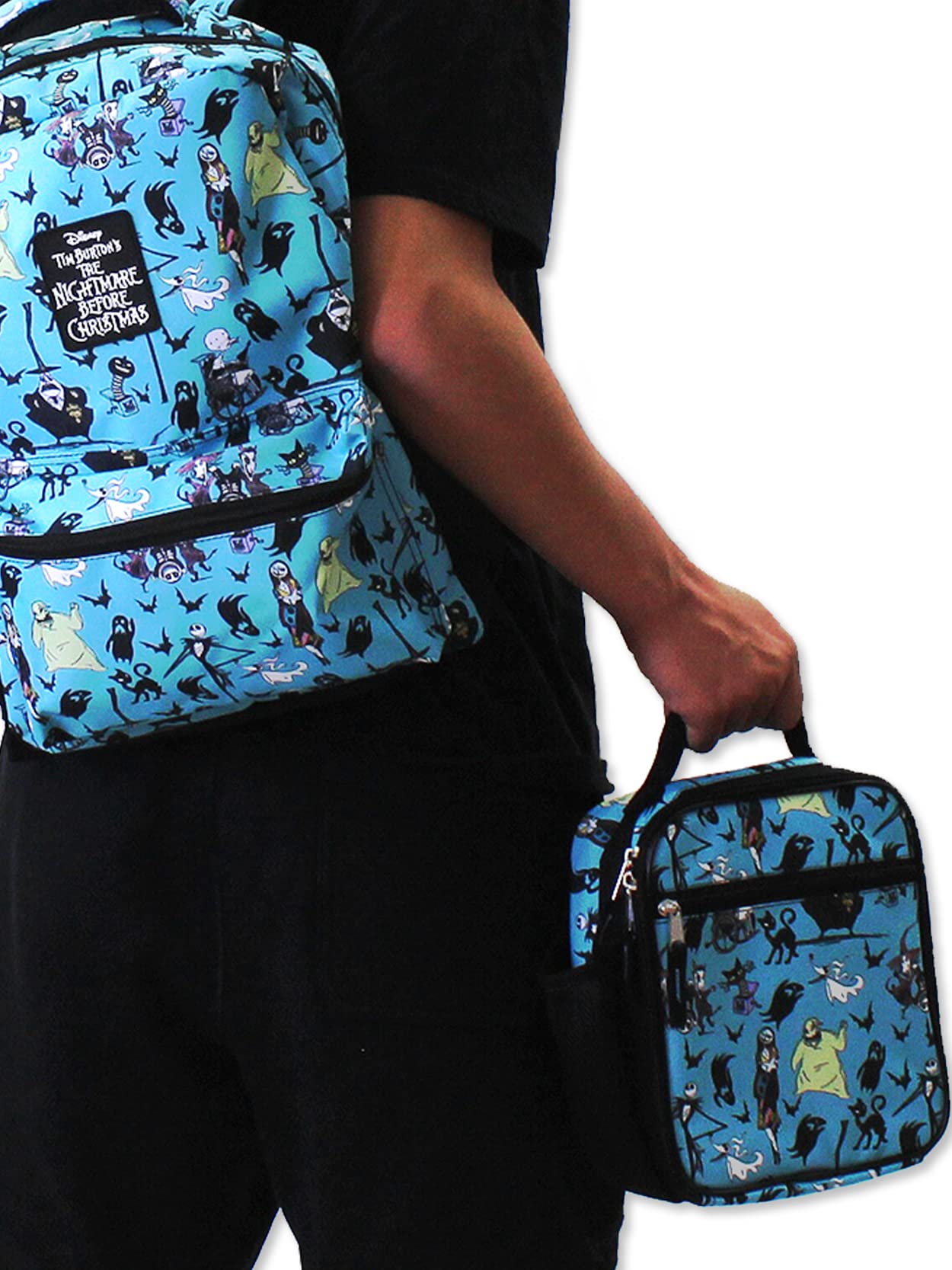 Disney Nightmare Before Christmas Boys Girls Soft Insulated School Lunch Box (One Size, Teal)