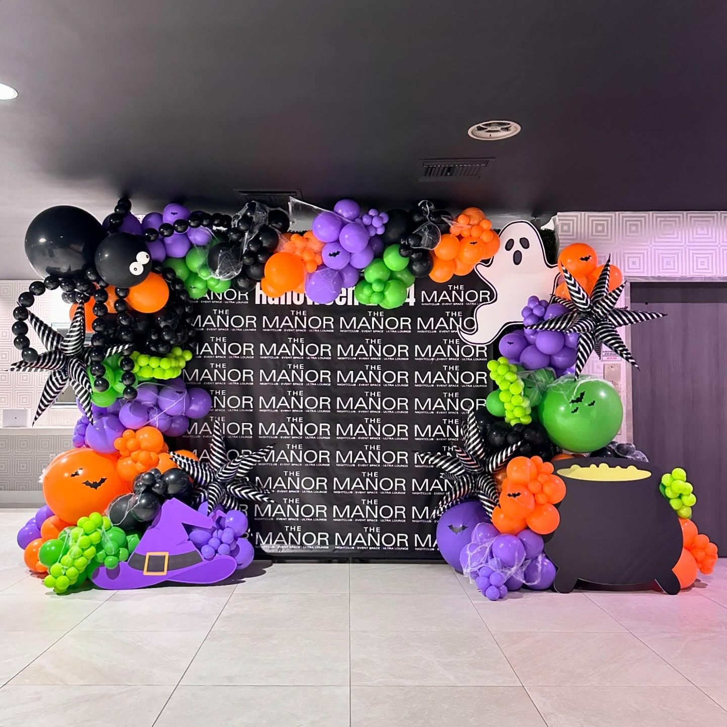 Halloween Balloons, 50pcs 12 inch Orange Black Green Purple Balloons for Halloween Theme Party Supplies Birthday Party Decorations