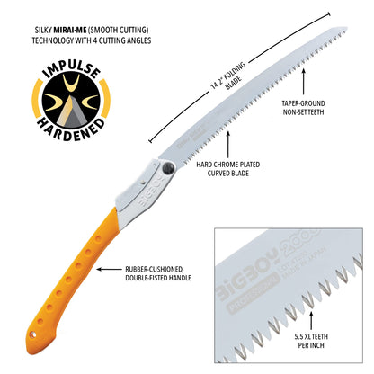 Silky Professional BIGBOY 2000 Folding Saw 360mm XL Teeth (356-36)