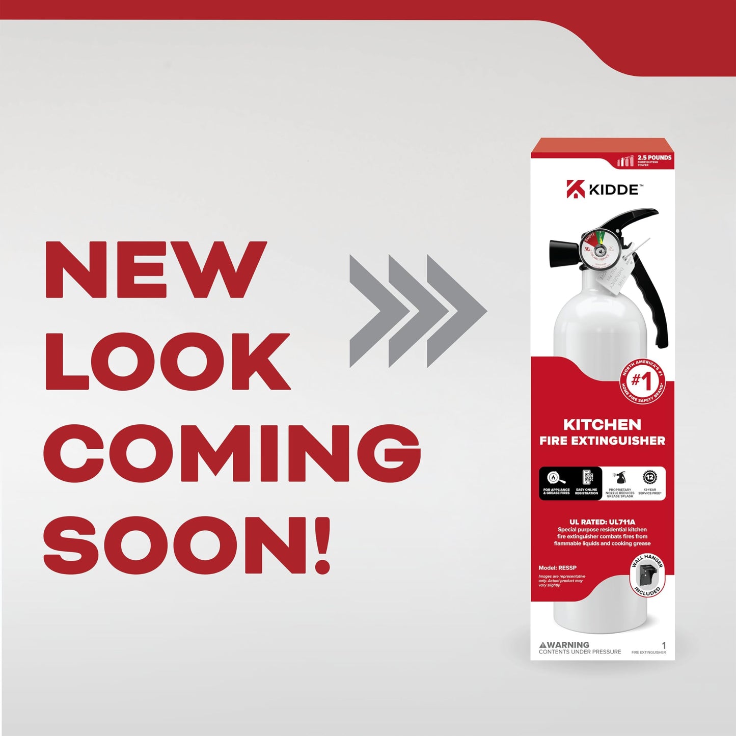 Kidde Fire Extinguisher for Kitchen, Residential, Single-Use, 711A