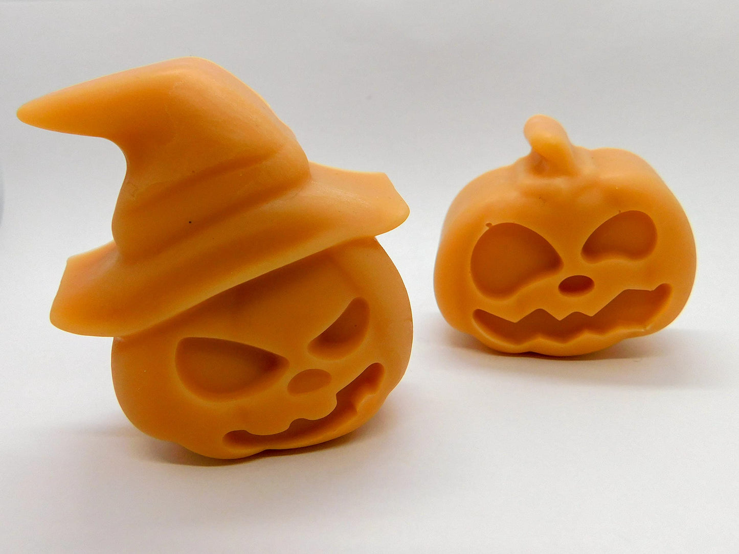 2 Silicone Halloween Soap Molds - Day of The Dead Soaps - Pirate Party Cakes Skulls Crossbones - Pumpkins Ghosts Bats Bath Bombs Random Colors by Jolly Jon
