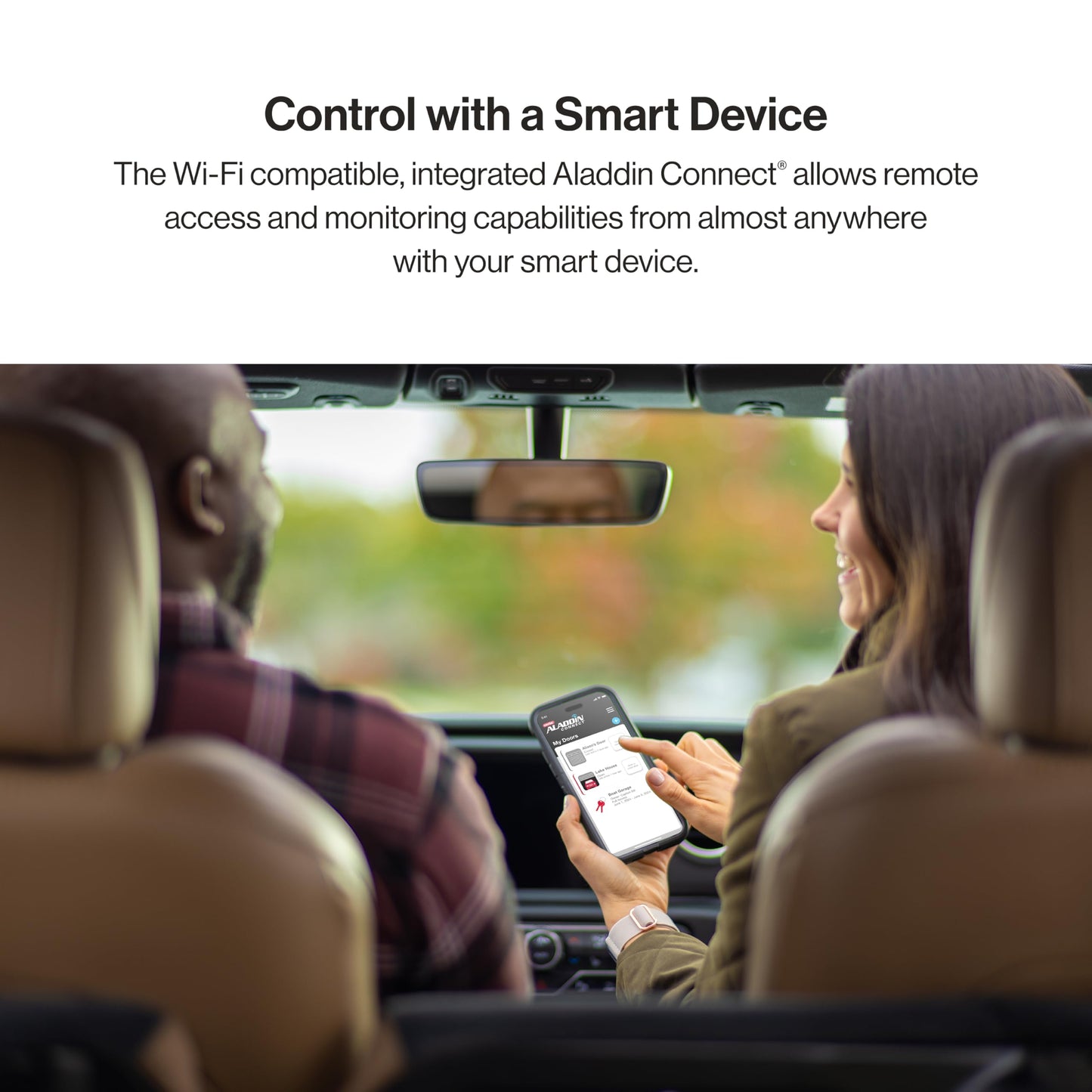 Genie Aladdin Connect Smartphone Garage Door Opener – Monitor, Open & Close Your Garage Door from Anywhere Using Your iPhone or Android Device