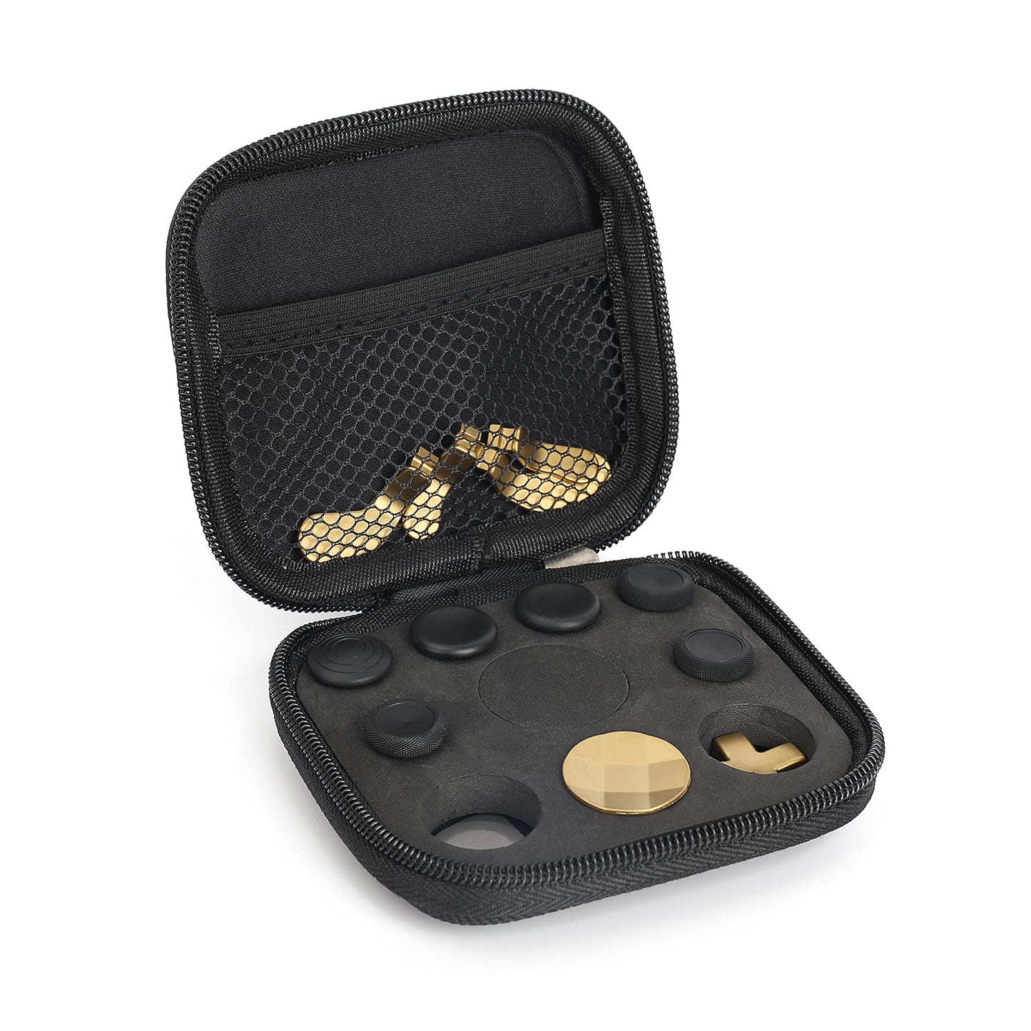 13 in 1 Metal Thumbsticks for Xbox One Elite Series 2, Elite Series 2 Controller Accessory Parts, Gaming Accessory Replacement, Metal Mod 6 Swap Joystick, 4 Paddles, 2 D-Pads, 1 Tool (Plating Gold)