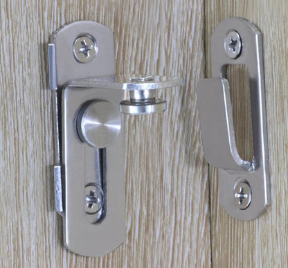 (2 pcs) The 90 Door Buckle Bolt barn Door Lock Right Angle Bending Latch hasp Toilet Doors and Windows