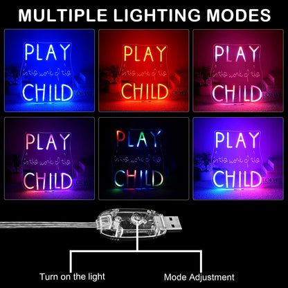 This Must Be The Place Neon Sign Warm White Letter Led Signs for Wall Decor Usb Word Light Up Signs for Bedroom Salon Man Cave Beer Home Bar Wedding Birthday Party Decor Gifts