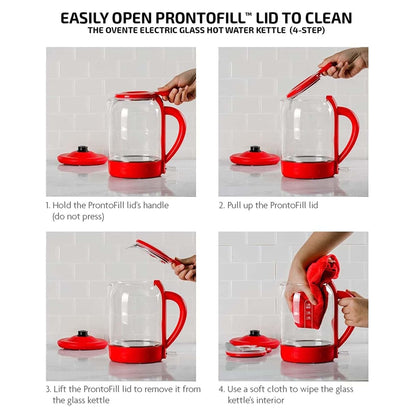 OVENTE Electric Coffee Grinder for Beans, Spices and More, 2.5Oz Compact Grinding Mill, Spice Grinder with Stainless Steel Blade, Pulse Button Operation and Transparent Easy to Open Lid, Black CG225B