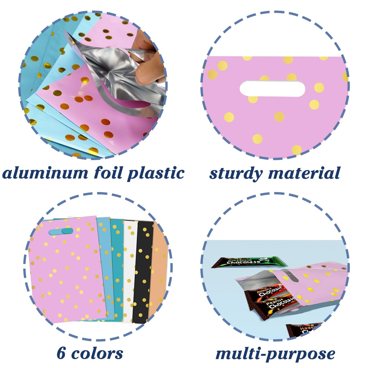 Kopokita 30PCS Party Favor Goodie Bags Goody Treat Small Gift Bags for Kids Birthday Party