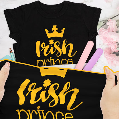 GIRAFVINYL Halloween Golden Yellow Heat Transfer Vinyl - 12” X 5ft Yellow Iron On Vinyl Yellow HTV Vinyl for T- Shirt, Easy to Use