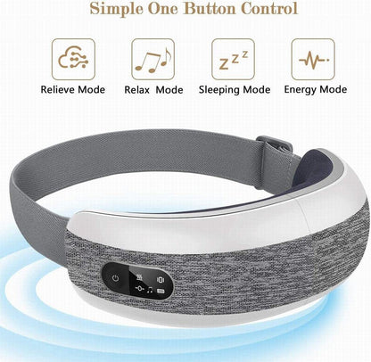 Fronnor Eye Massager with Heat for Relief,Heated Eye Mask with Music Eye Care Device for Eye Strain,Great Gift Idea