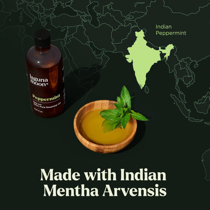 Lagunamoon Essential Oils Set - Top 6 Blends for Diffusers, Home Care, Candle Making Scents, Fragrance, Aromatherapy, Humidifiers, Gifts - Peppermint, Tea Tree, Lavender, Eucalyptus, Orange (10mL)