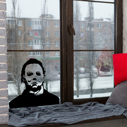 Halloween Window Clings Decorations Spooky Silhouette Removable PVC Double-Side Window Sticker Haunted House Ghost Large Scary Decals for Halloween Party Supplies Home Office Window Glass Mirror