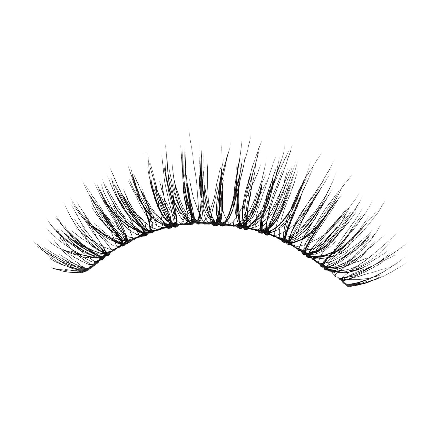 KISS Looks So Natural, False Eyelashes, 'Shy', 12 mm, Includes 5 Pairs Of Lashes, Contact Lens Friendly, Easy to Apply, Reusable Strip Lashes, Glue On
