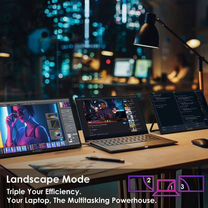 Kado Portable Monitor 15.6-Inch FHD 1080p, USB-C mini-HDMI Gaming Monitor IPS Display Built-in Speakers, External Display 180° Kickstand Wall/Arm Mount for Laptop PC Phone Mac Xbox PS4/PS5 Switch