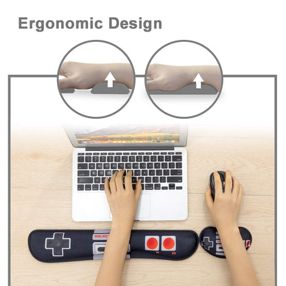 KBSING Keyboard Wrist Rest Pad and Mouse Wrist Support for Office, Game,Computer, Laptop, Pain Relief Memory Foam Wrist Rest Set (WRT-05)